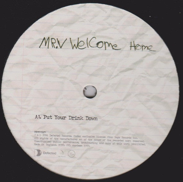 Mr. V (4) : Welcome Home (Part One) (2x12", Album)