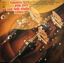 Various : Famous Pop, Jazz And Folk Violin Solos (LP, Comp)