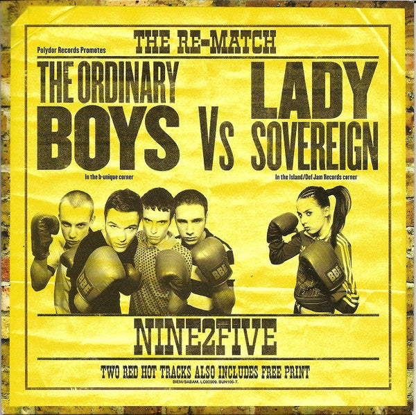 The Ordinary Boys Vs Lady Sovereign : Nine2Five (The Re-Match) (7", Single)