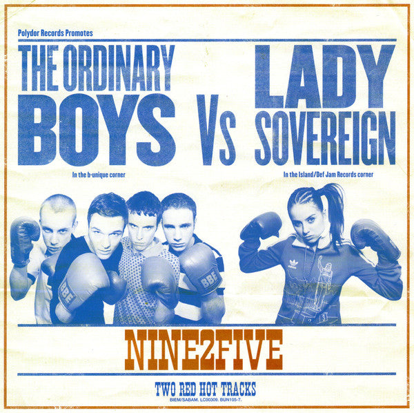 The Ordinary Boys Vs Lady Sovereign : Nine2Five (The Re-Match) (7", Single)