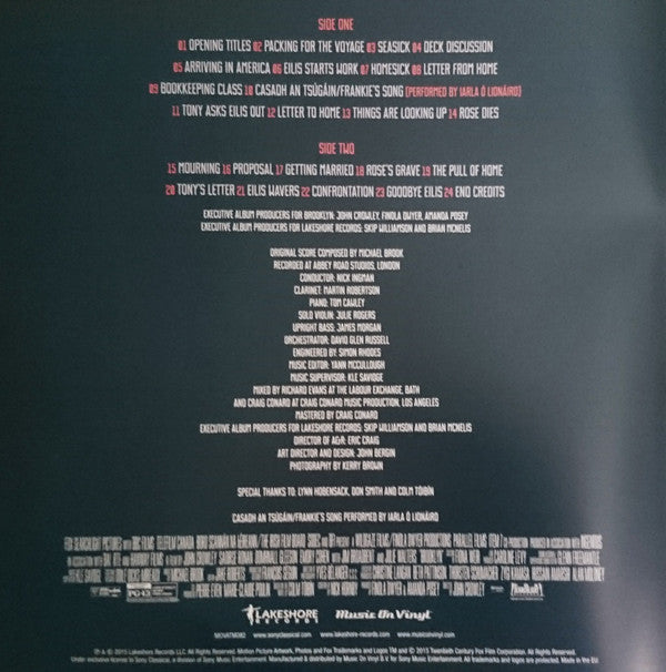 Michael Brook, Various : Brooklyn Original Motion Picture Soundtrack / Score By Michael Brook (2xLP, Num, Blu)