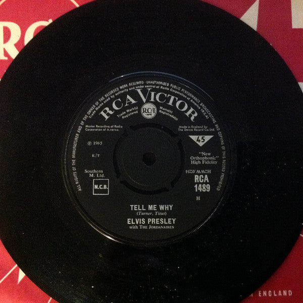 Elvis Presley With The Jordanaires : Tell Me Why (7", Single)