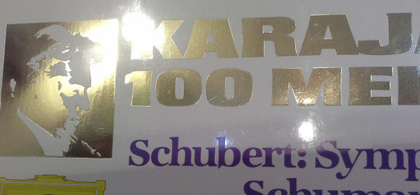 Berliner Philharmoniker, Herbert von Karajan : Karajan-Edition 100 Meisterwerke - Schubert: Symphonie Nr.8 "Unvollendete" · Schumann: Symphonie Nr.4 (LP, Comp)