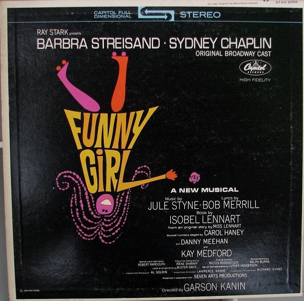 Ray Stark Presents Barbra Streisand, Sydney Chaplin : Funny Girl (Original Broadway Cast) (LP, Album, RE, Los)