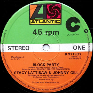 Stacy Lattisaw & Johnny Gill : Block Party (12")