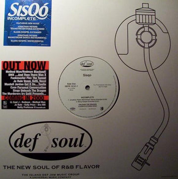 Sisqo : Incomplete (12", Promo)