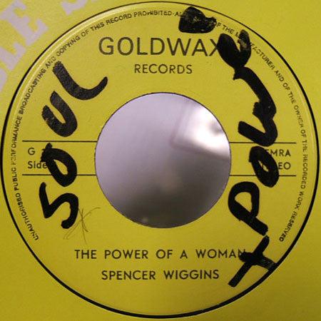 Spencer Wiggins : The Power Of A Woman / Lonely Man (7")