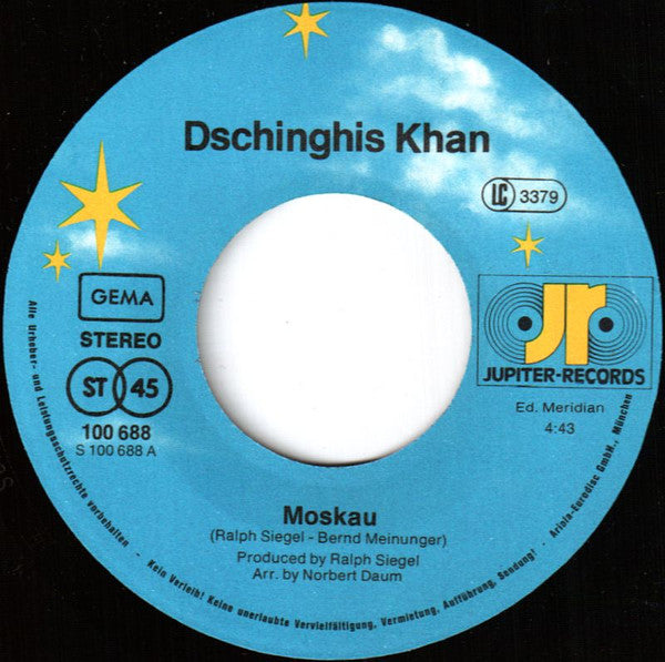 Dschinghis Khan : Moskau (7", Single)