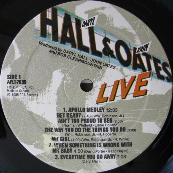 Daryl Hall & John Oates With David Ruffin & Eddie Kendrick* : Live At The Apollo (LP, Album)