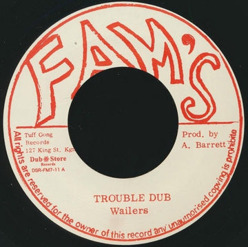 The Wailers :  Trouble Dub / Dub Feeling (7", RP)