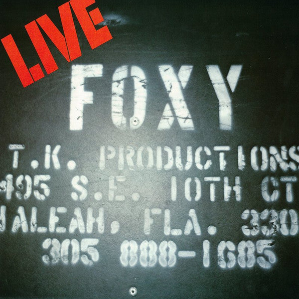 Foxy : Live (LP, Album)