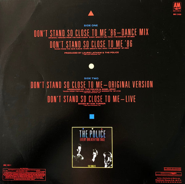 The Police : Don't Stand So Close To Me '86 (12", Single)