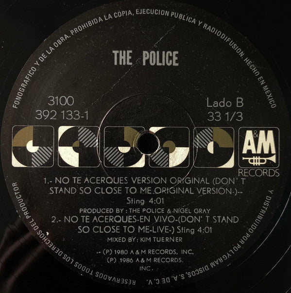 The Police : Don't Stand So Close To Me '86 (12", Single)