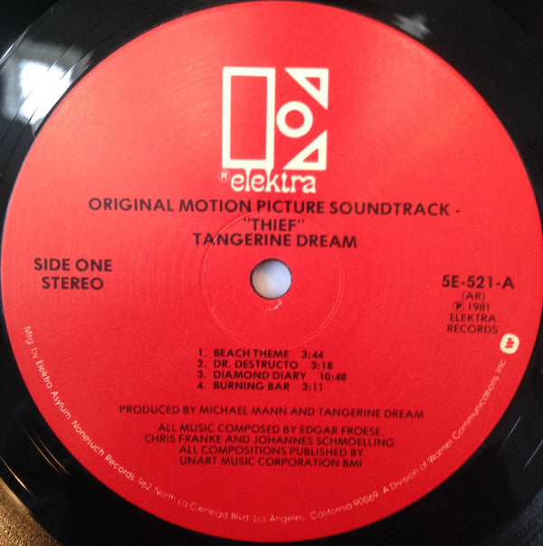 Tangerine Dream : Thief (LP, Album, AR)