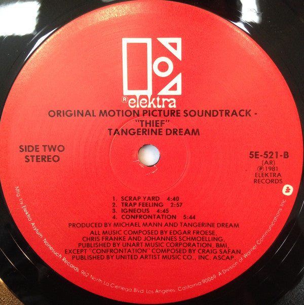 Tangerine Dream : Thief (LP, Album, AR)