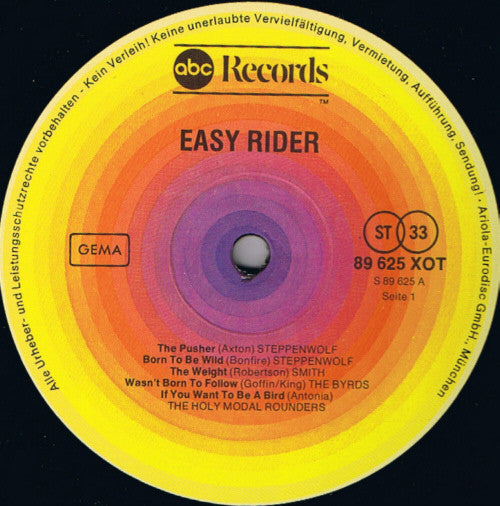 Various : Easy Rider (Music From The Motion Picture) (LP, Comp, RE)