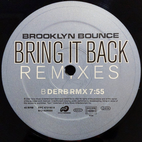Brooklyn Bounce : Bring It Back (Remixes) (12")