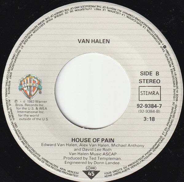 Van Halen : Jump! (7", Single, Col)