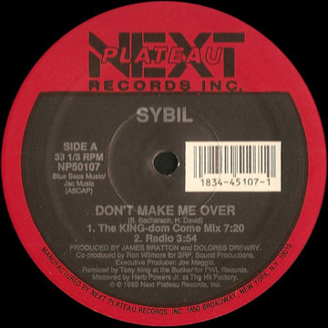 Sybil : Don't Make Me Over / Falling In Love (12", Single)