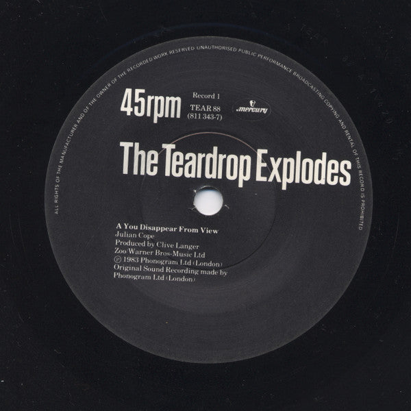 The Teardrop Explodes : You Disappear From View (2x7", Gat)