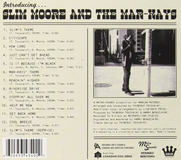 Slim Moore & The Mar-Kays : Introducing Slim Moore And The Mar-Kays (CD, Album)