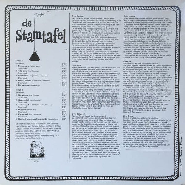 Jack Gadellaa, Henk Westrus : De Stamtafel (LP, Album)