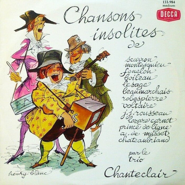 Trio Chanteclair : Chansons Insolites (10")