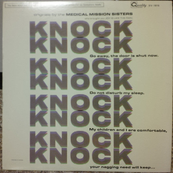 The Medical Mission Sisters And Friends : Knock Knock (LP, Album)