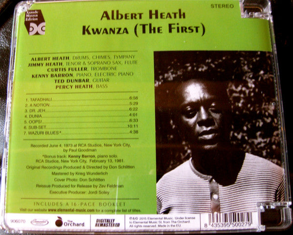 Albert Heath : Kwanza (The First) (CD, Album, RE, RM)