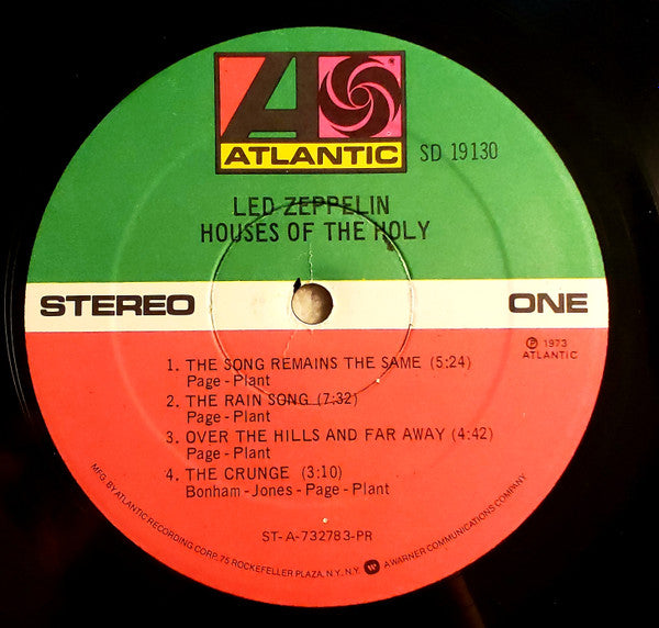 Led Zeppelin : Houses Of The Holy (LP, Album, RE, PR )
