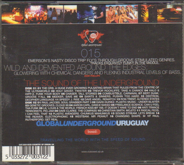 Darren Emerson : Global Underground 015: Uruguay (2xCD, Mixed)
