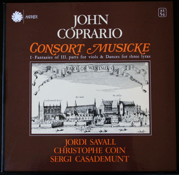 John Cooper (6) - Jordi Savall, Christophe Coin, Sergi Casademunt : Consort Musicke (LP, Album, Gat)