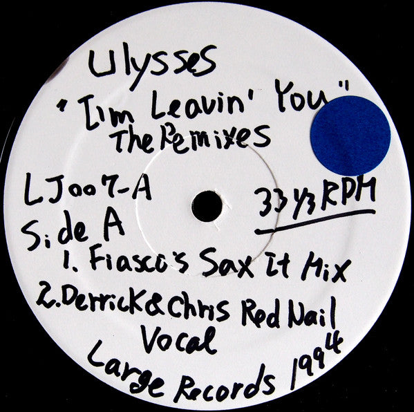 Ulysses : The Remixes (2x12", Promo, W/Lbl)
