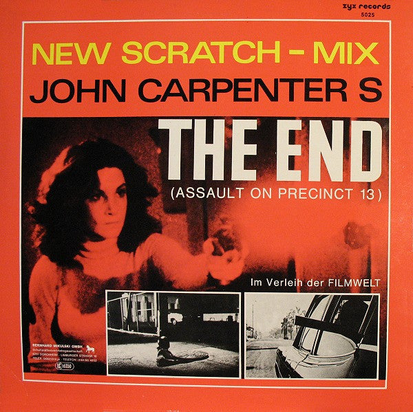 The Splash Band : John Carpenter's The End (Assault On Precinct 13) (New Scratch-Mix) (12", Maxi, Red)
