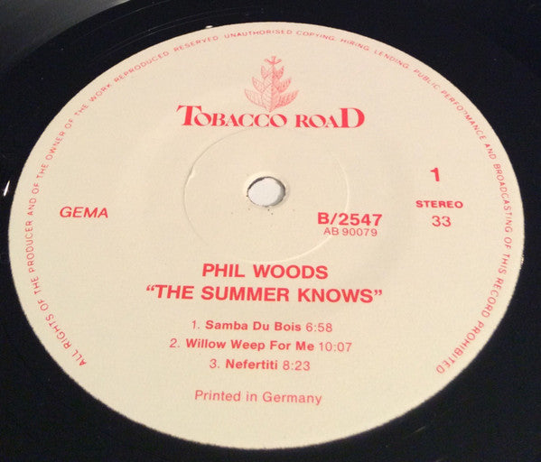 Phil Woods : The Summer Knows (LP)