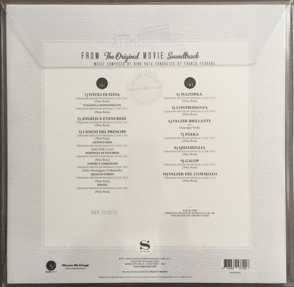 Nino Rota : Il Gattopardo (From The Original Movie Soundtrack) (LP, Album, Ltd, Num, RE, Blu)