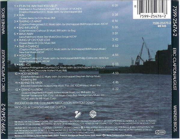 Eric Clapton : August (CD, Album, RE)