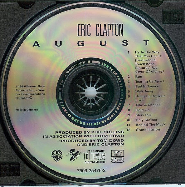 Eric Clapton : August (CD, Album, RE)