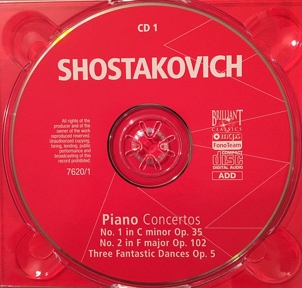 Dmitri Shostakovich : Concertos (Complete) (3xCD)