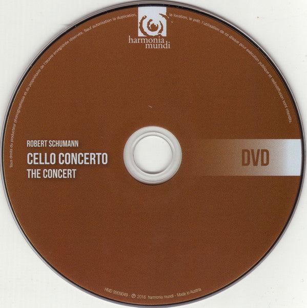 Robert Schumann – Jean-Guihen Queyras, Isabelle Faust, Alexander Melnikov, Freiburger Barockorchester, Pablo Heras-Casado : Cello Concerto (CD + DVD-V, NTSC)
