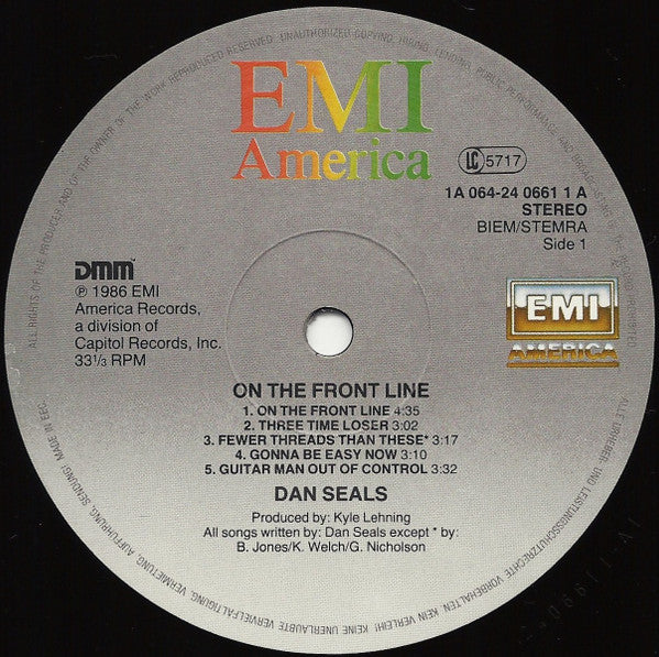 Dan Seals : On The Frontline (LP, Album)