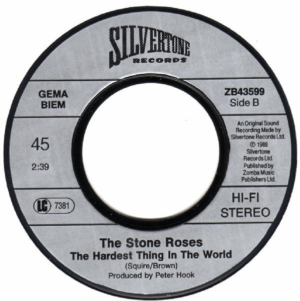 The Stone Roses : Elephant Stone (7", Single)
