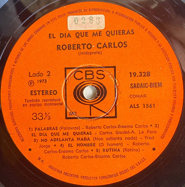 Roberto Carlos : El Dia Que Me Quieras (LP, Album)
