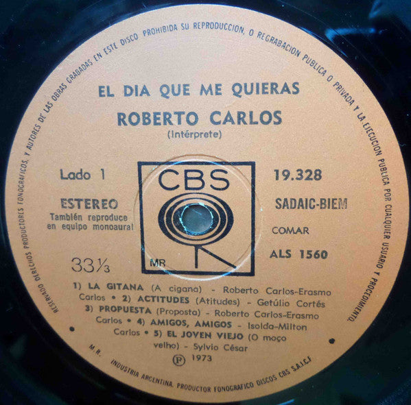 Roberto Carlos : El Dia Que Me Quieras (LP, Album)