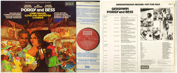 George Gershwin, Ira Gershwin, DuBose Heyward, Lorin Maazel, The Cleveland Orchestra & The Cleveland Orchestra Chorus, Willard White, McHenry Boatwright, Francois Clemmons, Arthur Thompson (2), Leona Mitchell, Florence Quivar, Barbara Hendricks, Barbara C : Porgy And Bess (LP, Album, Promo)