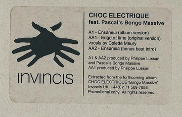 Choc Electrique Feat. Pascal's Bongo Massive : Ensaneia (12", W/Lbl)