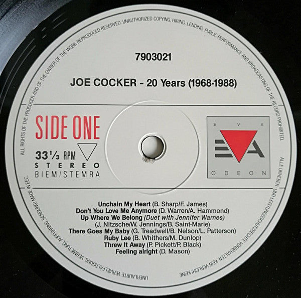 Joe Cocker : 20 Years (1968-1988) (LP, Comp)