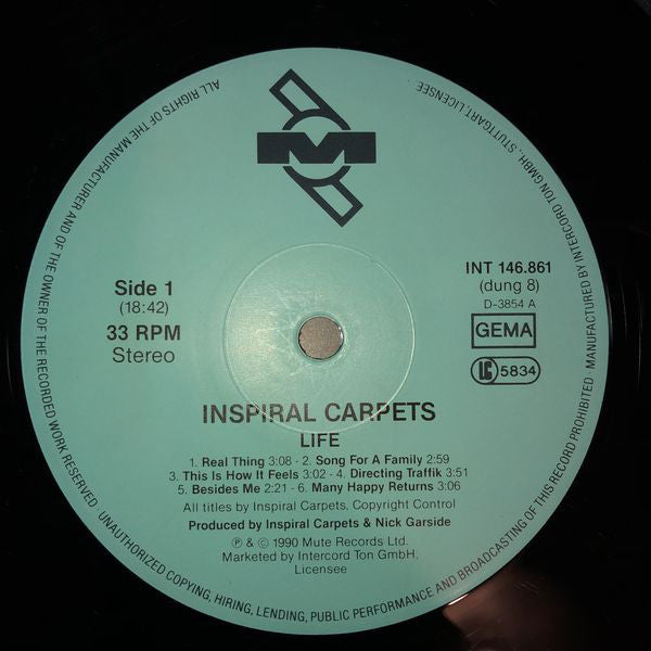 Inspiral Carpets : Life (LP, Album)