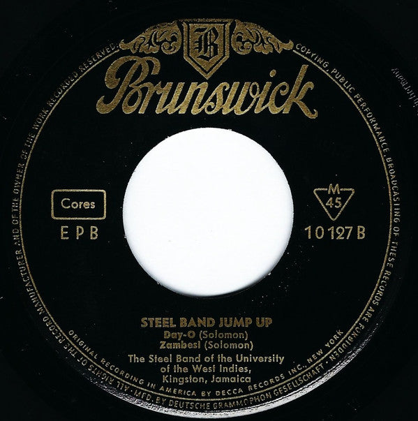 The University College Of The West Indies Steel Band : Steel Band Jump Up (7", EP, Mono)