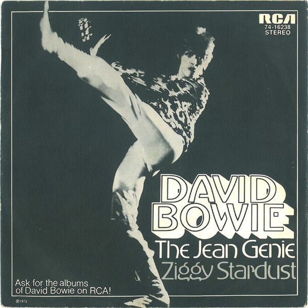 David Bowie : The Jean Genie (7", Single, RE)
